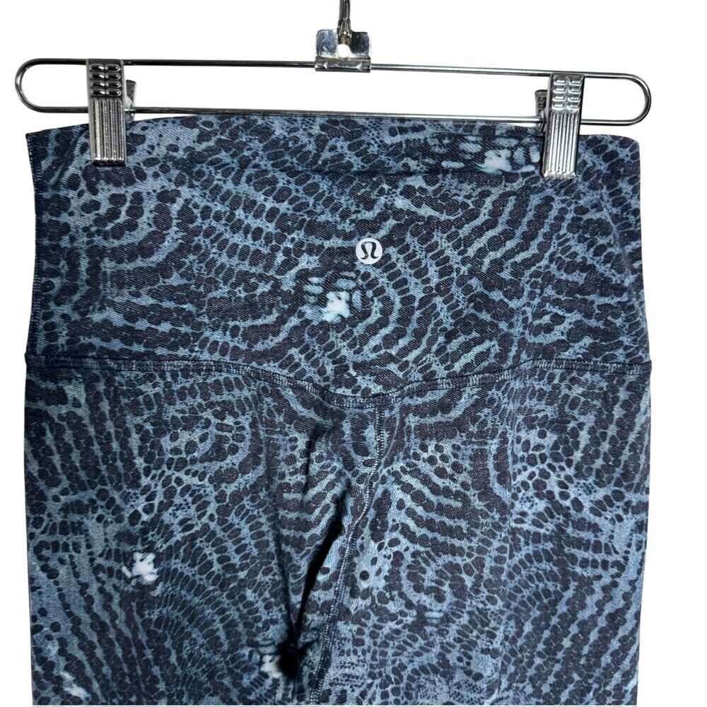 Lululemon Align High-Rise Pant 28" Indigo Lace Starlight Multi Size 6 Leggings - Picture 4 of 7